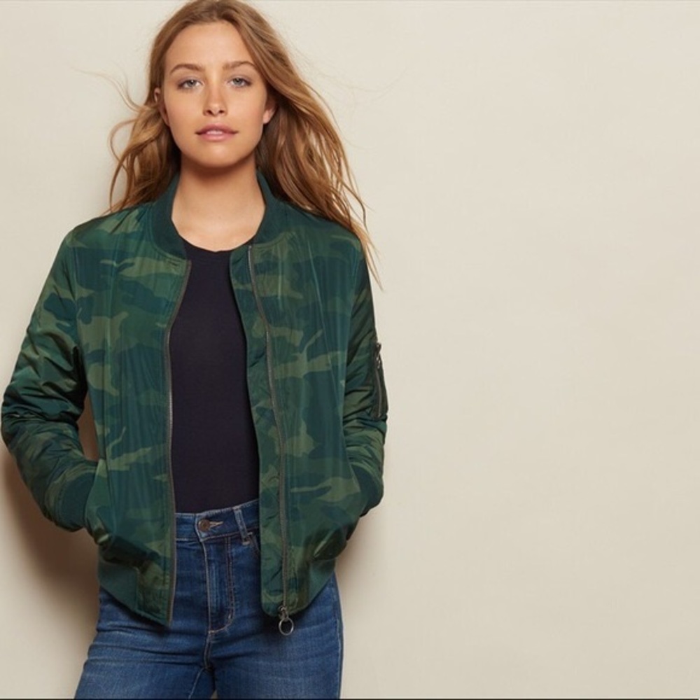 Garage camo bomber jacket